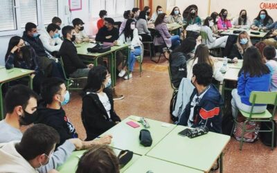 Charla a los alumnos de La Planilla, en Calahorra